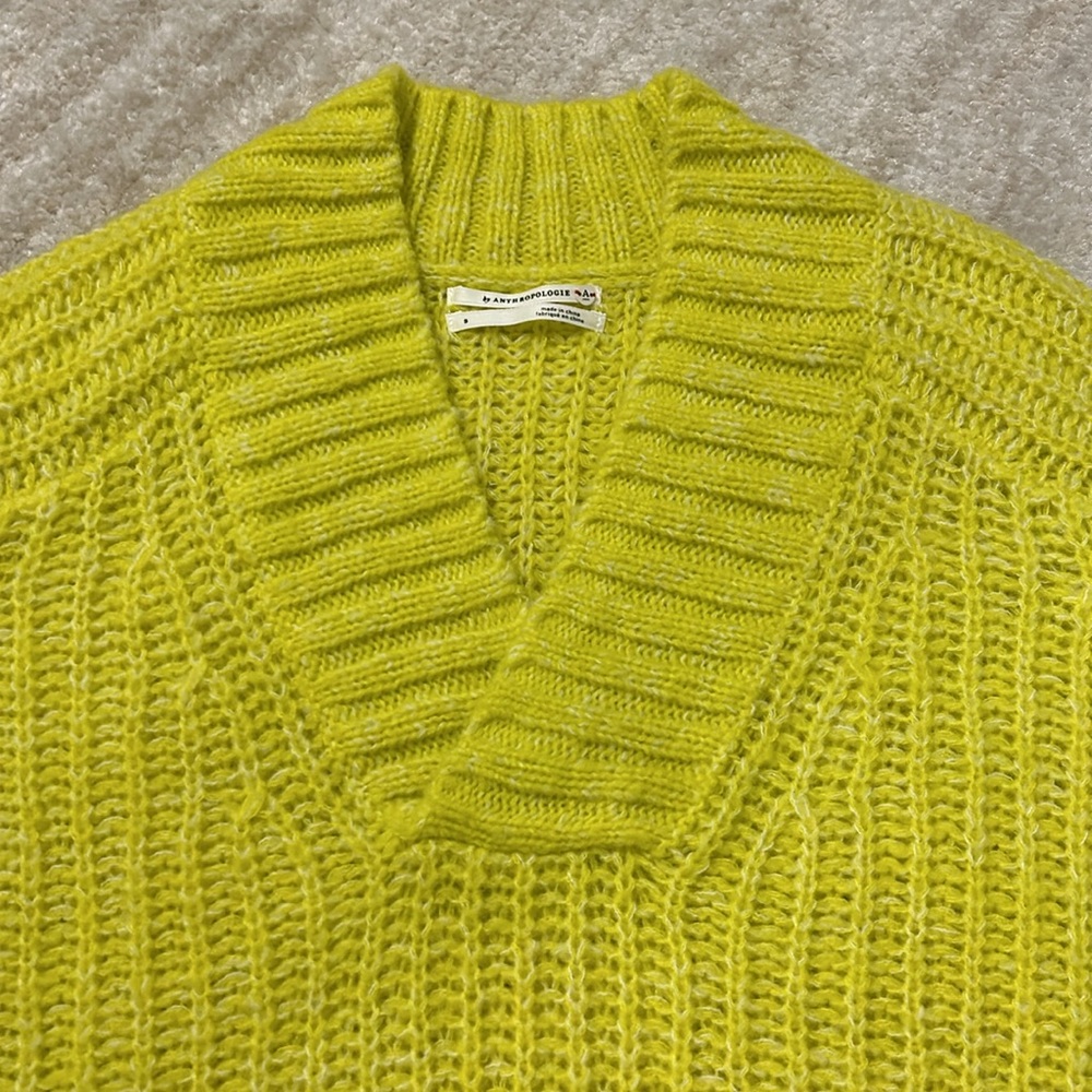 Anthropologie Sweater - Bright Yellow - Picture 6 of 6